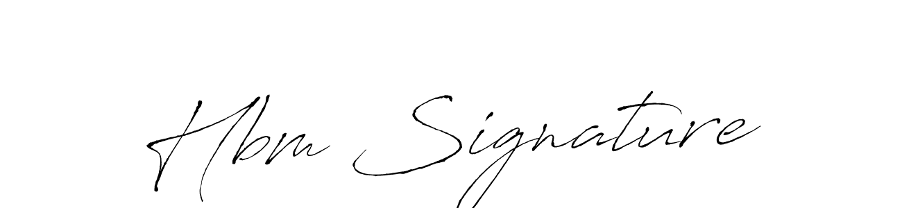 Use a signature maker to create a handwritten signature online. With this signature software, you can design (Antro_Vectra) your own signature for name Hbm Signature. Hbm Signature signature style 6 images and pictures png