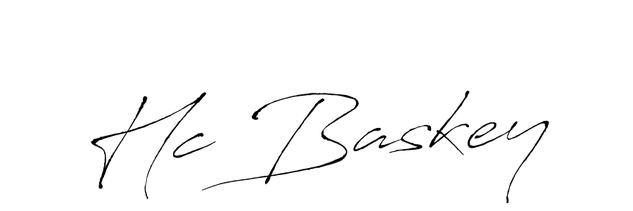 Use a signature maker to create a handwritten signature online. With this signature software, you can design (Antro_Vectra) your own signature for name Hc Baskey. Hc Baskey signature style 6 images and pictures png