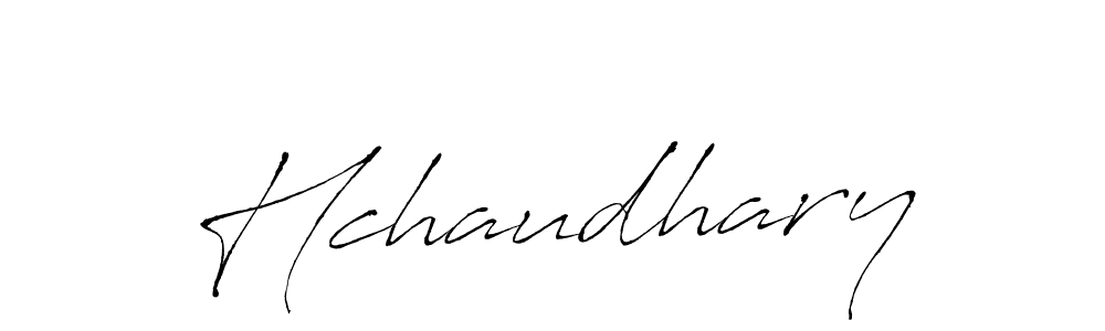 Create a beautiful signature design for name Hchaudhary. With this signature (Antro_Vectra) fonts, you can make a handwritten signature for free. Hchaudhary signature style 6 images and pictures png