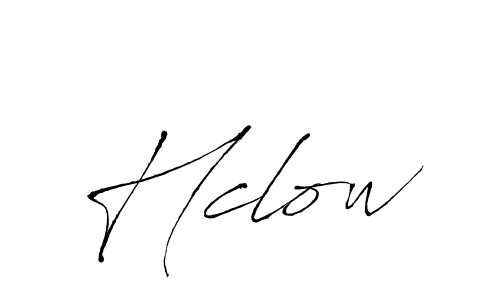 How to Draw Hclow signature style? Antro_Vectra is a latest design signature styles for name Hclow. Hclow signature style 6 images and pictures png