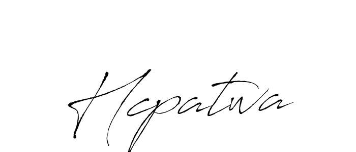 Create a beautiful signature design for name Hcpatwa. With this signature (Antro_Vectra) fonts, you can make a handwritten signature for free. Hcpatwa signature style 6 images and pictures png