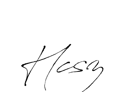The best way (Antro_Vectra) to make a short signature is to pick only two or three words in your name. The name Hcsz include a total of six letters. For converting this name. Hcsz signature style 6 images and pictures png