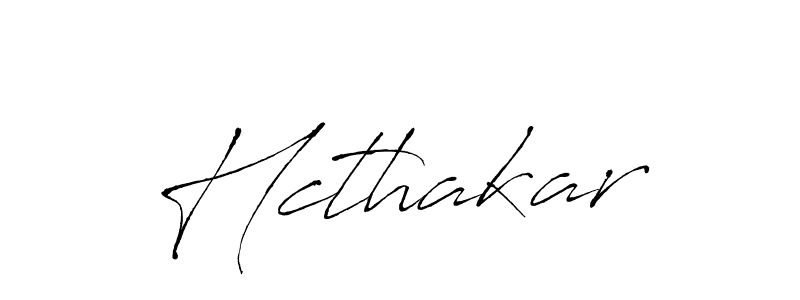 Make a beautiful signature design for name Hcthakar. With this signature (Antro_Vectra) style, you can create a handwritten signature for free. Hcthakar signature style 6 images and pictures png