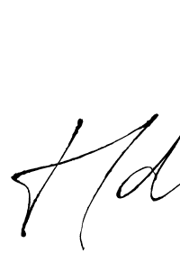 Design your own signature with our free online signature maker. With this signature software, you can create a handwritten (Antro_Vectra) signature for name Hd. Hd signature style 6 images and pictures png