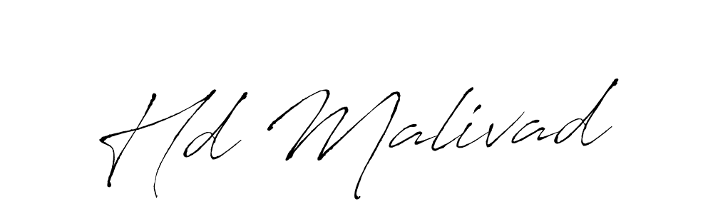 Also we have Hd Malivad name is the best signature style. Create professional handwritten signature collection using Antro_Vectra autograph style. Hd Malivad signature style 6 images and pictures png