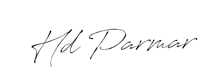 Use a signature maker to create a handwritten signature online. With this signature software, you can design (Antro_Vectra) your own signature for name Hd Parmar. Hd Parmar signature style 6 images and pictures png