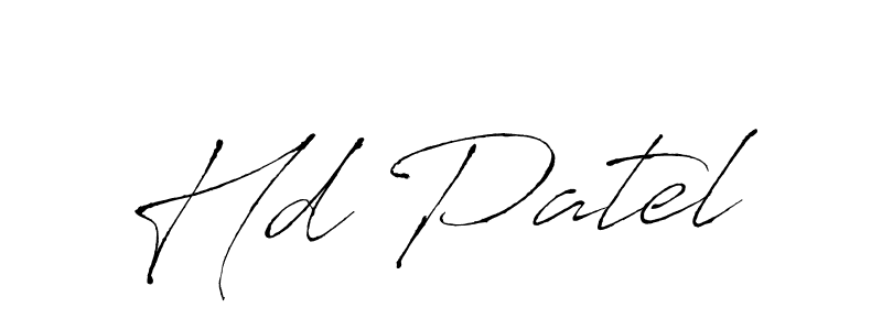 Use a signature maker to create a handwritten signature online. With this signature software, you can design (Antro_Vectra) your own signature for name Hd Patel. Hd Patel signature style 6 images and pictures png