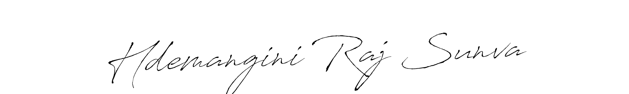 Use a signature maker to create a handwritten signature online. With this signature software, you can design (Antro_Vectra) your own signature for name Hdemangini Raj Sunva. Hdemangini Raj Sunva signature style 6 images and pictures png