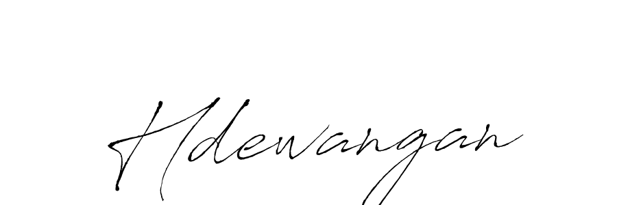 Design your own signature with our free online signature maker. With this signature software, you can create a handwritten (Antro_Vectra) signature for name Hdewangan. Hdewangan signature style 6 images and pictures png