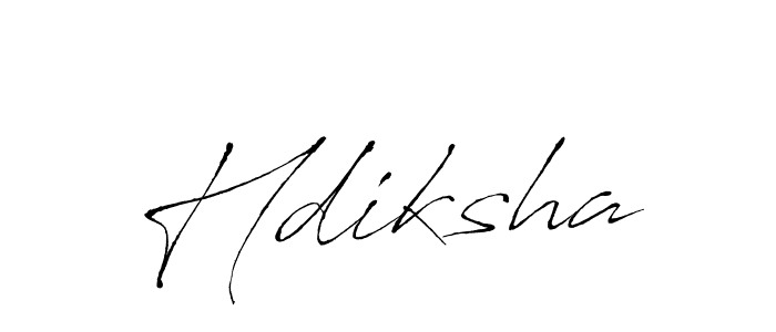 Create a beautiful signature design for name Hdiksha. With this signature (Antro_Vectra) fonts, you can make a handwritten signature for free. Hdiksha signature style 6 images and pictures png
