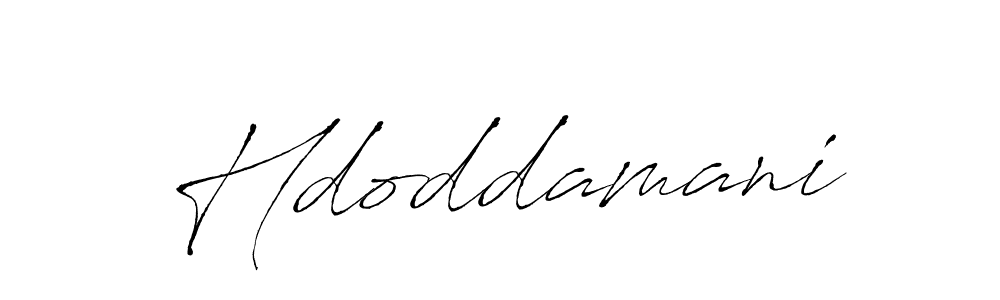Create a beautiful signature design for name Hdoddamani. With this signature (Antro_Vectra) fonts, you can make a handwritten signature for free. Hdoddamani signature style 6 images and pictures png