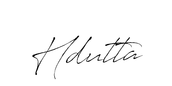 Hdutta stylish signature style. Best Handwritten Sign (Antro_Vectra) for my name. Handwritten Signature Collection Ideas for my name Hdutta. Hdutta signature style 6 images and pictures png