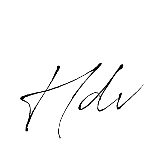How to Draw Hdv signature style? Antro_Vectra is a latest design signature styles for name Hdv. Hdv signature style 6 images and pictures png