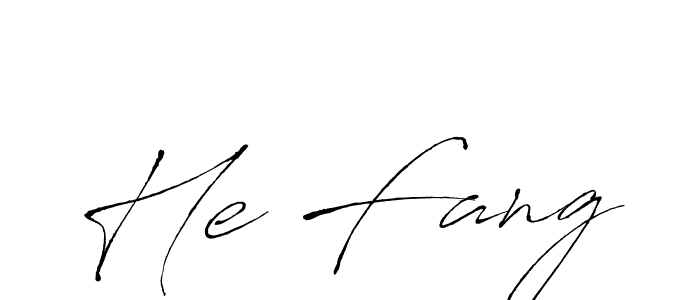 The best way (Antro_Vectra) to make a short signature is to pick only two or three words in your name. The name He Fang include a total of six letters. For converting this name. He Fang signature style 6 images and pictures png