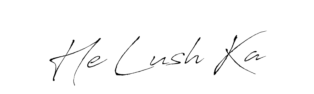 Make a beautiful signature design for name He Lush Ka. Use this online signature maker to create a handwritten signature for free. He Lush Ka signature style 6 images and pictures png