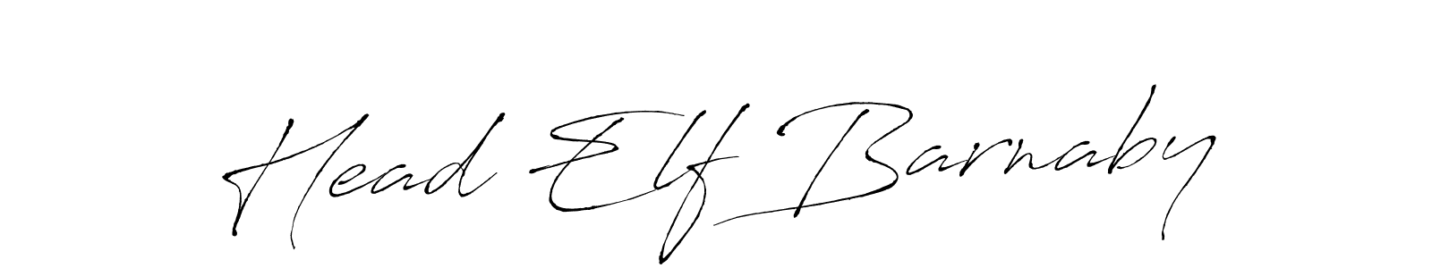 Design your own signature with our free online signature maker. With this signature software, you can create a handwritten (Antro_Vectra) signature for name Head Elf Barnaby. Head Elf Barnaby signature style 6 images and pictures png