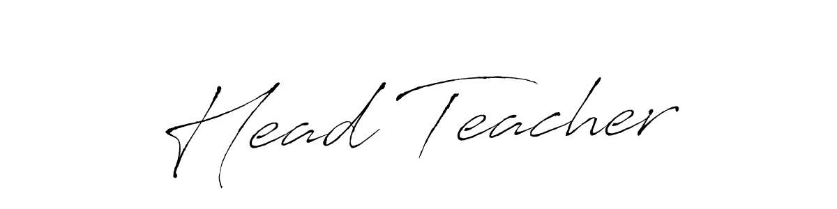 Make a beautiful signature design for name Head Teacher. With this signature (Antro_Vectra) style, you can create a handwritten signature for free. Head Teacher signature style 6 images and pictures png