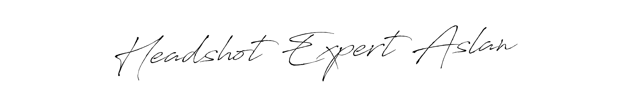 Make a beautiful signature design for name Headshot Expert Aslan. With this signature (Antro_Vectra) style, you can create a handwritten signature for free. Headshot Expert Aslan signature style 6 images and pictures png