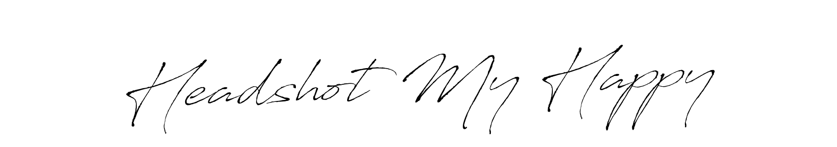 Make a beautiful signature design for name Headshot My Happy. Use this online signature maker to create a handwritten signature for free. Headshot My Happy signature style 6 images and pictures png