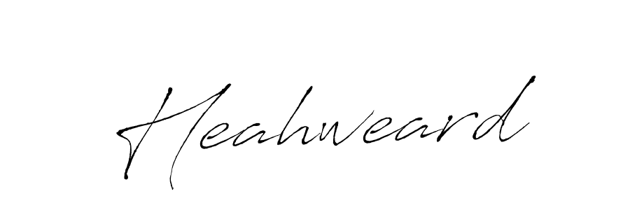 Create a beautiful signature design for name Heahweard. With this signature (Antro_Vectra) fonts, you can make a handwritten signature for free. Heahweard signature style 6 images and pictures png