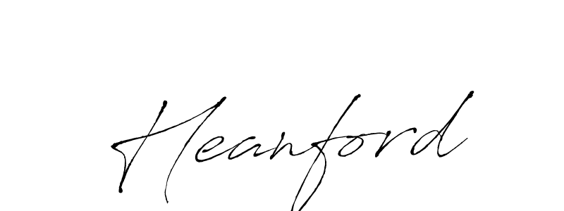 Use a signature maker to create a handwritten signature online. With this signature software, you can design (Antro_Vectra) your own signature for name Heanford. Heanford signature style 6 images and pictures png