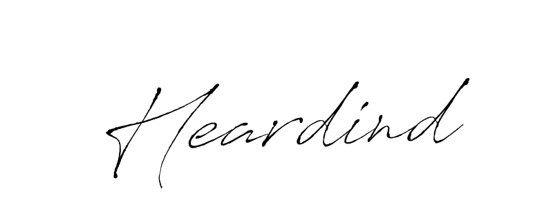 Design your own signature with our free online signature maker. With this signature software, you can create a handwritten (Antro_Vectra) signature for name Heardind. Heardind signature style 6 images and pictures png