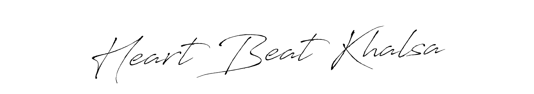 Heart Beat Khalsa stylish signature style. Best Handwritten Sign (Antro_Vectra) for my name. Handwritten Signature Collection Ideas for my name Heart Beat Khalsa. Heart Beat Khalsa signature style 6 images and pictures png