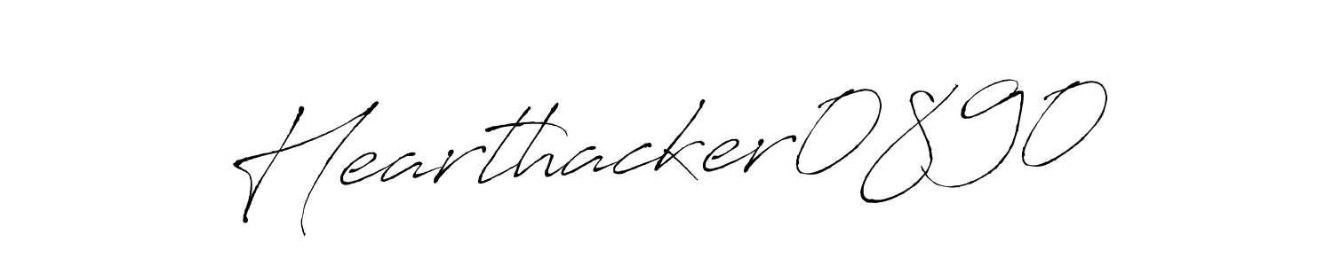 Design your own signature with our free online signature maker. With this signature software, you can create a handwritten (Antro_Vectra) signature for name Hearthacker0890. Hearthacker0890 signature style 6 images and pictures png