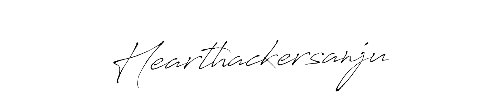 How to make Hearthackersanju signature? Antro_Vectra is a professional autograph style. Create handwritten signature for Hearthackersanju name. Hearthackersanju signature style 6 images and pictures png