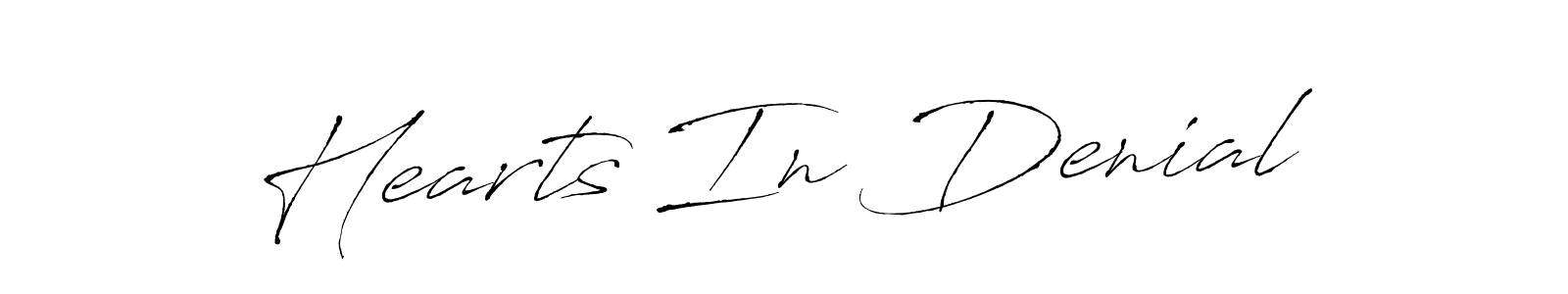 Create a beautiful signature design for name Hearts In Denial. With this signature (Antro_Vectra) fonts, you can make a handwritten signature for free. Hearts In Denial signature style 6 images and pictures png