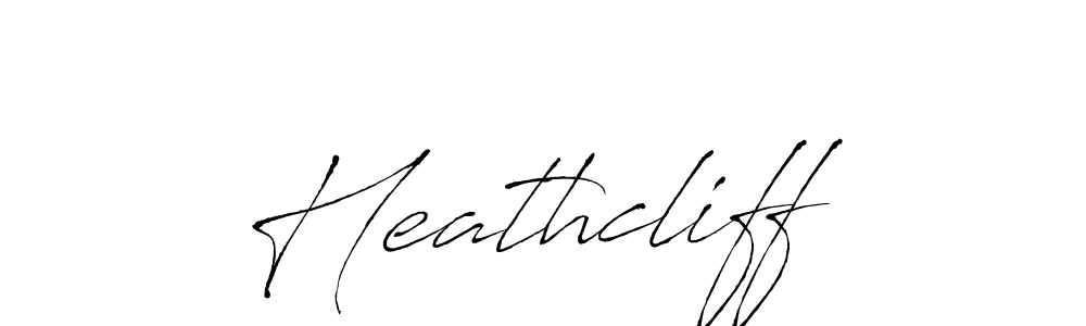 Heathcliff stylish signature style. Best Handwritten Sign (Antro_Vectra) for my name. Handwritten Signature Collection Ideas for my name Heathcliff. Heathcliff signature style 6 images and pictures png