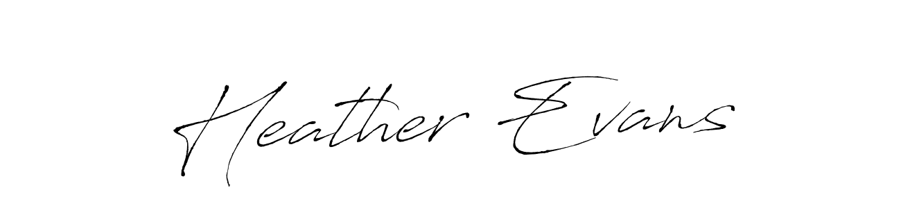 Make a beautiful signature design for name Heather Evans. With this signature (Antro_Vectra) style, you can create a handwritten signature for free. Heather Evans signature style 6 images and pictures png