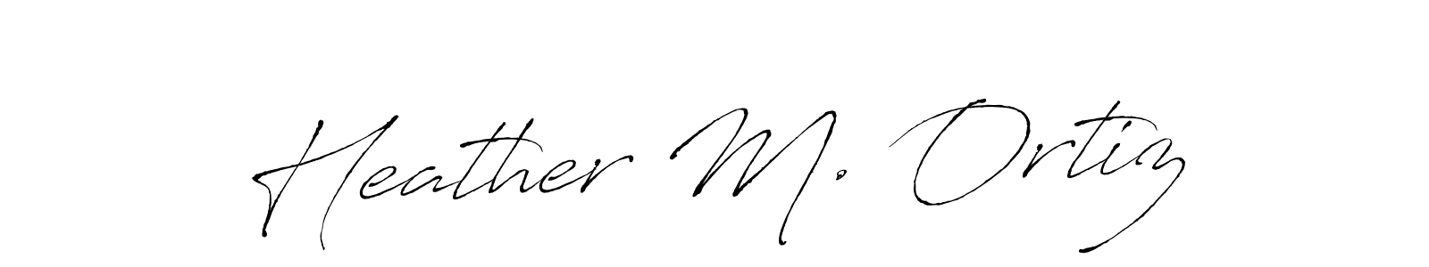 Make a beautiful signature design for name Heather M. Ortiz. Use this online signature maker to create a handwritten signature for free. Heather M. Ortiz signature style 6 images and pictures png