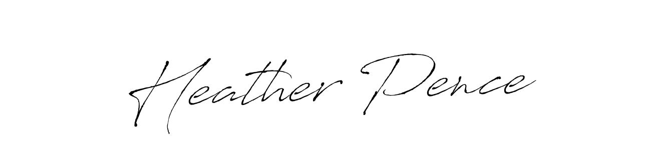 How to make Heather Pence name signature. Use Antro_Vectra style for creating short signs online. This is the latest handwritten sign. Heather Pence signature style 6 images and pictures png