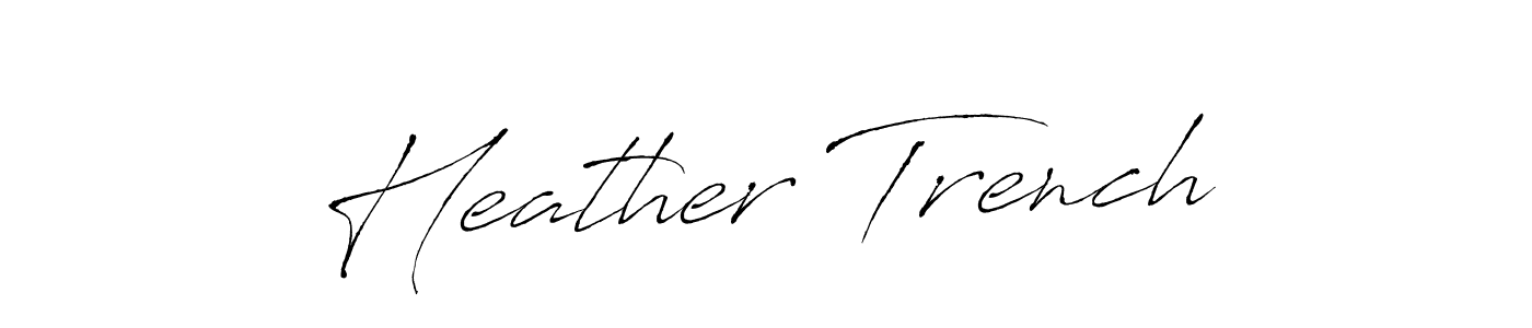 Similarly Antro_Vectra is the best handwritten signature design. Signature creator online .You can use it as an online autograph creator for name Heather Trench. Heather Trench signature style 6 images and pictures png