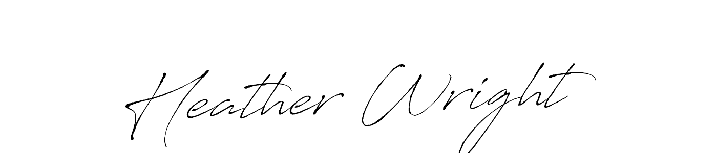 Create a beautiful signature design for name Heather Wright. With this signature (Antro_Vectra) fonts, you can make a handwritten signature for free. Heather Wright signature style 6 images and pictures png