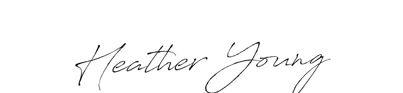 Heather Young stylish signature style. Best Handwritten Sign (Antro_Vectra) for my name. Handwritten Signature Collection Ideas for my name Heather Young. Heather Young signature style 6 images and pictures png