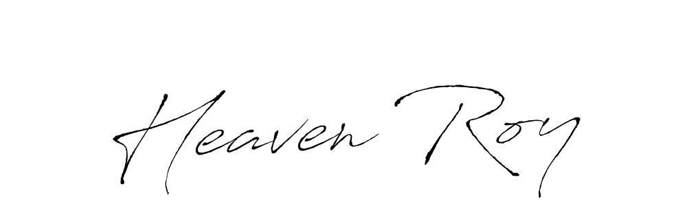 Use a signature maker to create a handwritten signature online. With this signature software, you can design (Antro_Vectra) your own signature for name Heaven Roy. Heaven Roy signature style 6 images and pictures png