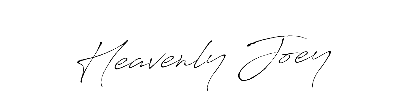 Make a beautiful signature design for name Heavenly Joey. With this signature (Antro_Vectra) style, you can create a handwritten signature for free. Heavenly Joey signature style 6 images and pictures png