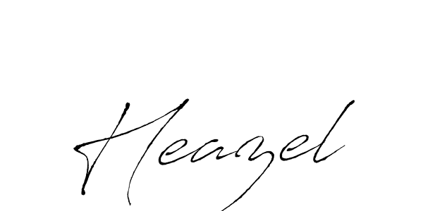 Heazel stylish signature style. Best Handwritten Sign (Antro_Vectra) for my name. Handwritten Signature Collection Ideas for my name Heazel. Heazel signature style 6 images and pictures png