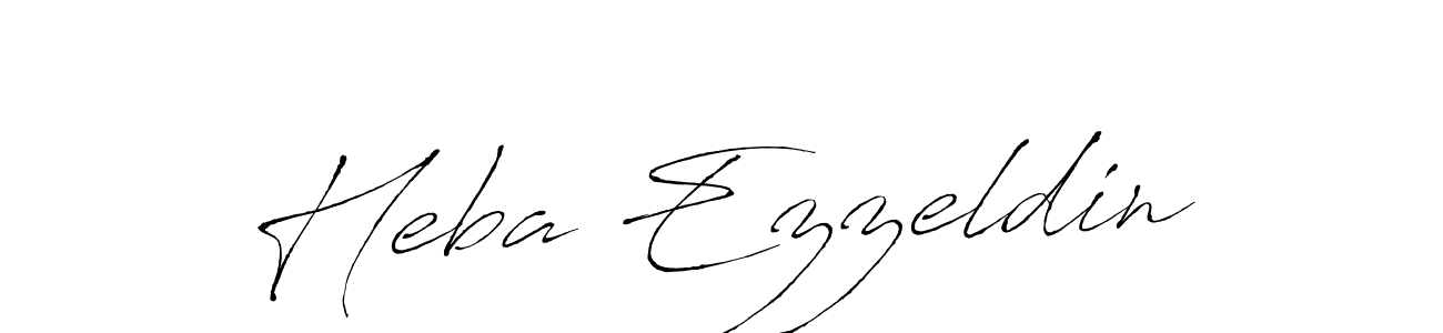 How to make Heba Ezzeldin signature? Antro_Vectra is a professional autograph style. Create handwritten signature for Heba Ezzeldin name. Heba Ezzeldin signature style 6 images and pictures png