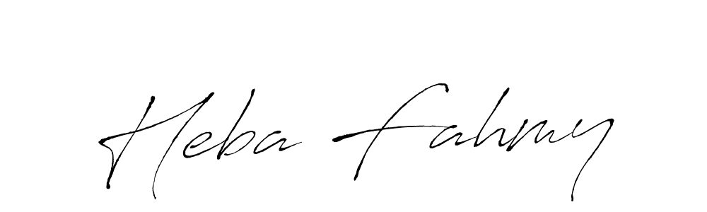Also we have Heba Fahmy name is the best signature style. Create professional handwritten signature collection using Antro_Vectra autograph style. Heba Fahmy signature style 6 images and pictures png