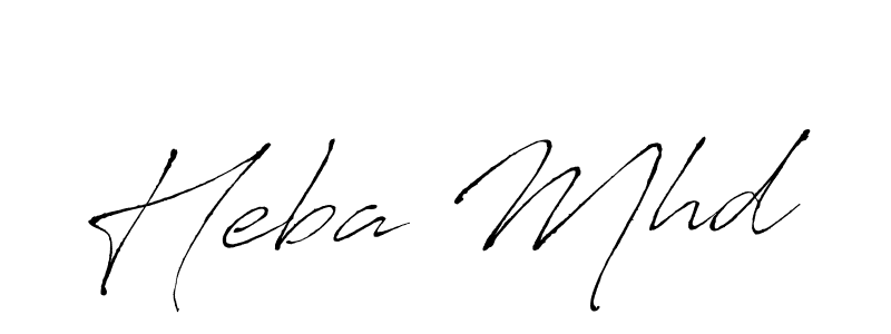 Heba Mhd stylish signature style. Best Handwritten Sign (Antro_Vectra) for my name. Handwritten Signature Collection Ideas for my name Heba Mhd. Heba Mhd signature style 6 images and pictures png