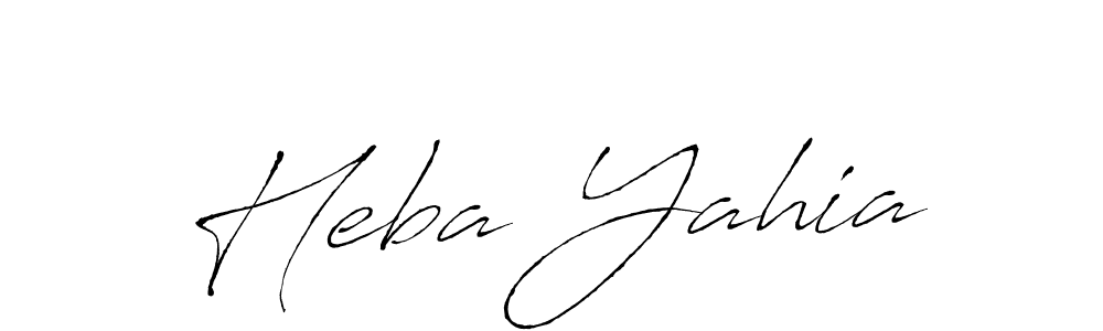 Also we have Heba Yahia name is the best signature style. Create professional handwritten signature collection using Antro_Vectra autograph style. Heba Yahia signature style 6 images and pictures png