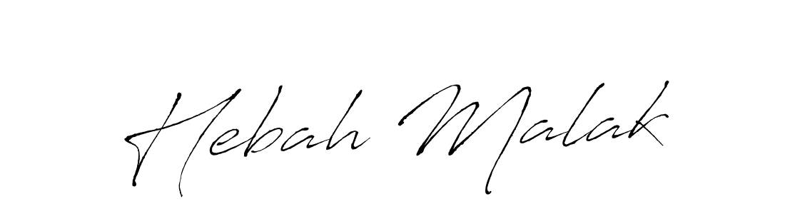 Also You can easily find your signature by using the search form. We will create Hebah Malak name handwritten signature images for you free of cost using Antro_Vectra sign style. Hebah Malak signature style 6 images and pictures png