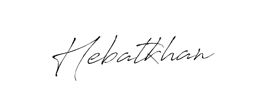 How to make Hebatkhan name signature. Use Antro_Vectra style for creating short signs online. This is the latest handwritten sign. Hebatkhan signature style 6 images and pictures png