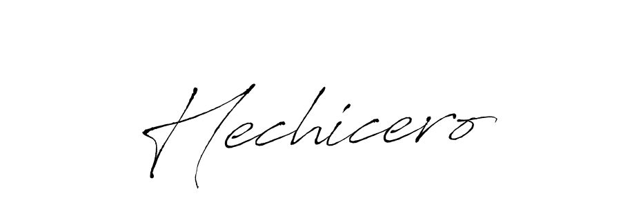 Design your own signature with our free online signature maker. With this signature software, you can create a handwritten (Antro_Vectra) signature for name Hechicero. Hechicero signature style 6 images and pictures png