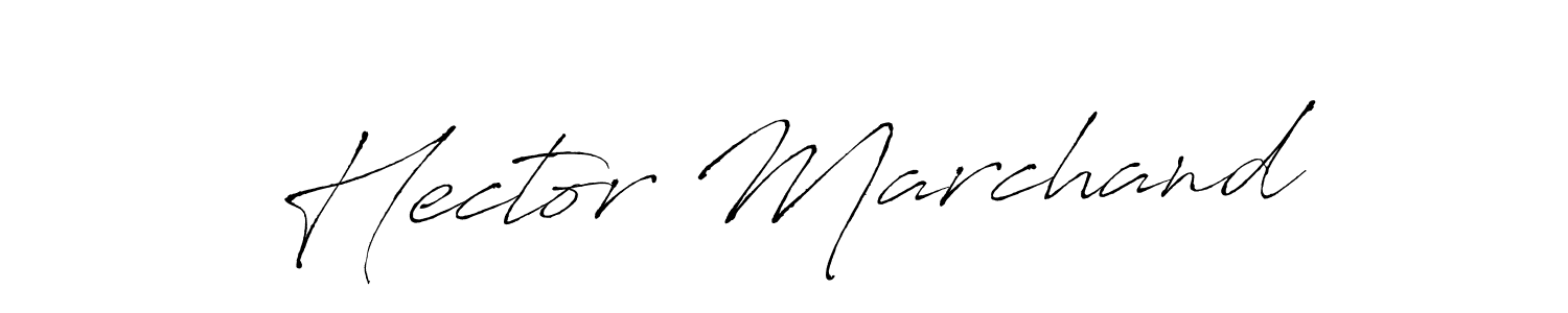 Antro_Vectra is a professional signature style that is perfect for those who want to add a touch of class to their signature. It is also a great choice for those who want to make their signature more unique. Get Hector Marchand name to fancy signature for free. Hector Marchand signature style 6 images and pictures png