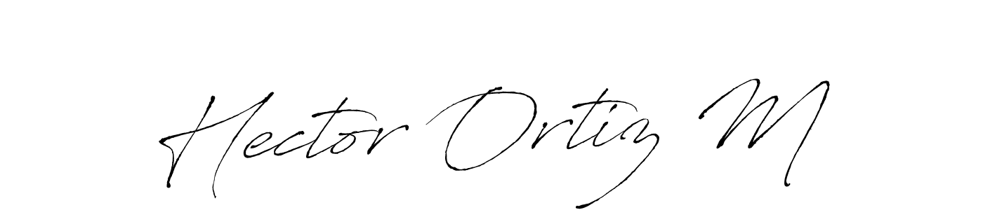 Antro_Vectra is a professional signature style that is perfect for those who want to add a touch of class to their signature. It is also a great choice for those who want to make their signature more unique. Get Hector Ortiz M name to fancy signature for free. Hector Ortiz M signature style 6 images and pictures png