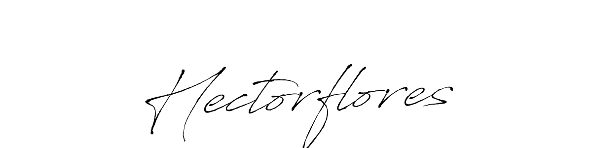 Design your own signature with our free online signature maker. With this signature software, you can create a handwritten (Antro_Vectra) signature for name Hectorflores. Hectorflores signature style 6 images and pictures png